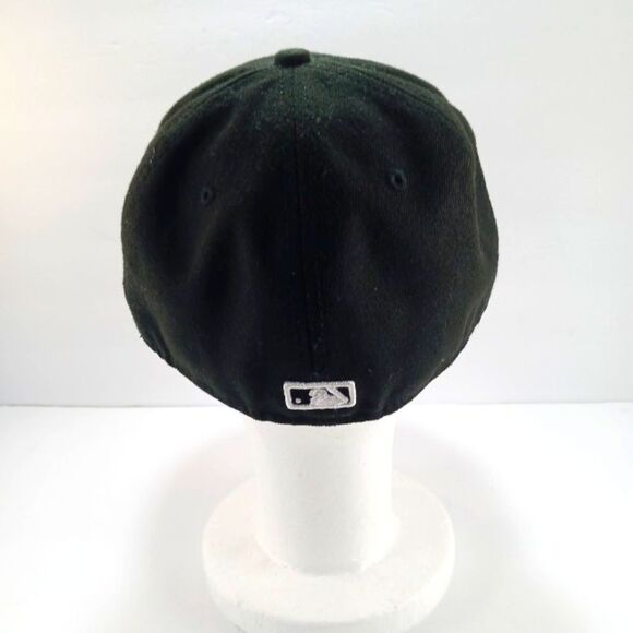 VINTAGE  New Era Atlanta Braves 59FIFTY Hat Men’s Fitted 7 1/4 Embroidered Cap - Picture 5 of 8